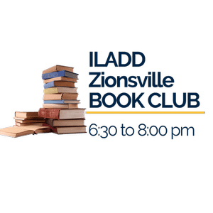 People reading books together in a cozy book club setting.